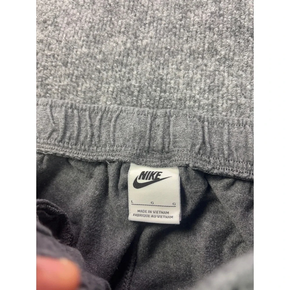 Nike Jogger Sweatpants Mens Large Gray Cotton Drawstring Athletic